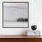 Lake of Fog and Trees by Nicholas Bell 16-in. W x 16-in. H. Canvas Wall Art Print Framed in Grey
